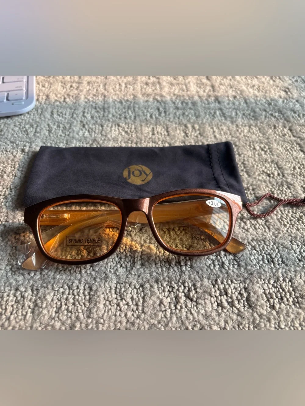 Joy Reading Glasses Brown/Orange +3.00